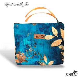 Kis méretű neszesszer - arany levelek, Táska & Tok, Neszesszer, Varrás, MESKA