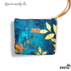 Kis méretű neszesszer - arany levelek - táska & tok - neszesszer - Meska.hu