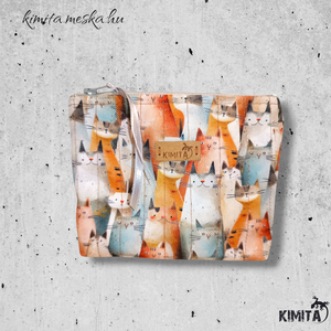 Kis méretű neszesszer - cicák - táska & tok - neszesszer - Meska.hu