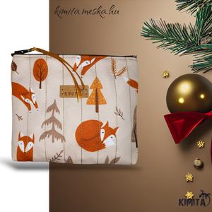 Kis méretű neszesszer - róka - táska & tok - neszesszer - Meska.hu