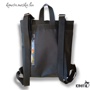 Cicás roll-top hátizsák - táska & tok - hátizsák - roll top hátizsák - Meska.hu