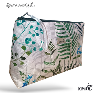 Neszesszer - zöld levelek - táska & tok - neszesszer - Meska.hu