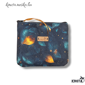 Kis méretű neszesszer - Arany levelek - táska & tok - neszesszer - Meska.hu