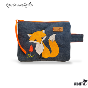 Kis méretű neszesszer - róka - Meska.hu