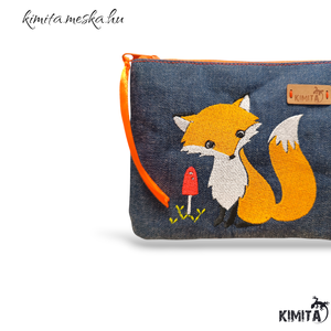Kis méretű neszesszer - róka - táska & tok - neszesszer - Meska.hu