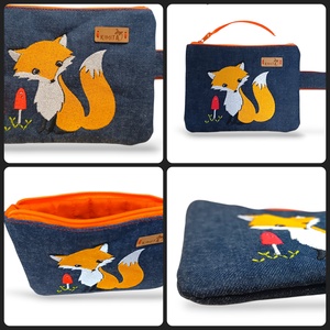 Kis méretű neszesszer - róka - táska & tok - neszesszer - Meska.hu