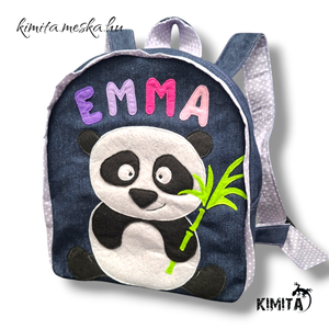 Panda macis hátizsák - táska & tok - hátizsák - kishátizsák - Meska.hu