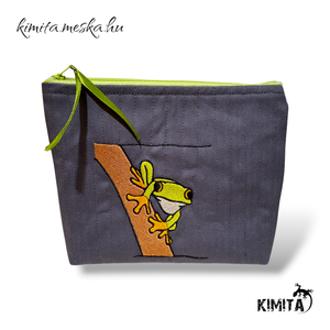 Neszesszer - Békás szürke, Táska & Tok, Neszesszer, Varrás, MESKA