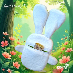 Pénzátadó nyuszi-húsvét - ünnepi díszek, dekorációk - húsvéti díszek és dekorációk - húsvéti pénzátadó - Meska.hu