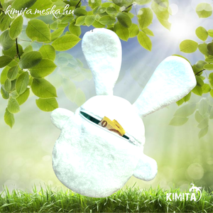 Pénzátadó nyuszi-húsvét - ünnepi díszek, dekorációk - húsvéti díszek és dekorációk - húsvéti pénzátadó - Meska.hu