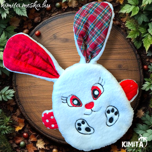 Ajándékátadó nyuszi-húsvét - ünnepi díszek, dekorációk - húsvéti díszek és dekorációk - húsvéti ajándékátadó - Meska.hu