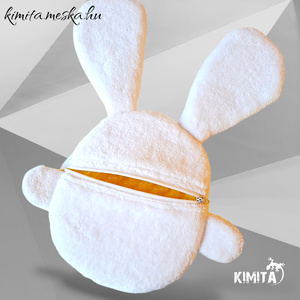 Húsvéti nyuszi zsebbel - ünnepi díszek, dekorációk - húsvéti díszek és dekorációk - húsvéti pénzátadó - Meska.hu