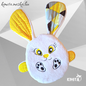 Húsvéti nyuszi zsebbel - ünnepi díszek, dekorációk - húsvéti díszek és dekorációk - húsvéti pénzátadó - Meska.hu