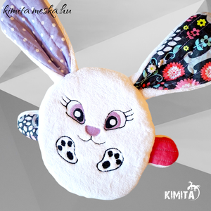 Húsvéti nyuszi zsebbel - ünnepi díszek, dekorációk - húsvéti díszek és dekorációk - húsvéti pénzátadó - Meska.hu