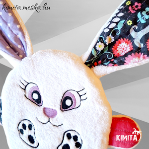 Húsvéti nyuszi zsebbel - ünnepi díszek, dekorációk - húsvéti díszek és dekorációk - húsvéti pénzátadó - Meska.hu