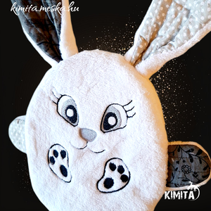 Húsvéti nyuszi zsebbel - ünnepi díszek, dekorációk - húsvéti díszek és dekorációk - húsvéti pénzátadó - Meska.hu