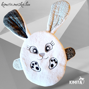 Húsvéti nyuszi zsebbel - ünnepi díszek, dekorációk - húsvéti díszek és dekorációk - húsvéti pénzátadó - Meska.hu