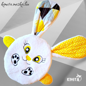 Húsvéti nyuszi zsebbel - ünnepi díszek, dekorációk - húsvéti díszek és dekorációk - húsvéti asztaldíszek - Meska.hu