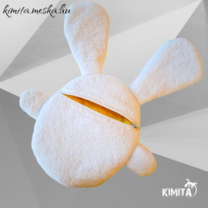 Húsvéti nyuszi zsebbel - ünnepi díszek, dekorációk - húsvéti díszek és dekorációk - húsvéti asztaldíszek - Meska.hu