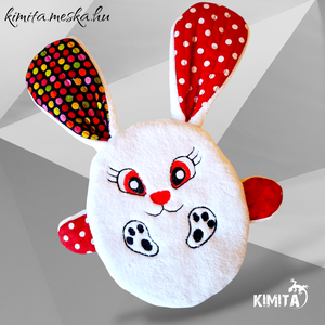 Húsvéti nyuszi zsebbel - ünnepi díszek, dekorációk - húsvéti díszek és dekorációk - húsvéti asztaldíszek - Meska.hu