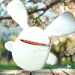 Húsvéti nyuszi zsebbel - játék & sport - plüssállat & játékfigura - nyuszi - Meska.hu