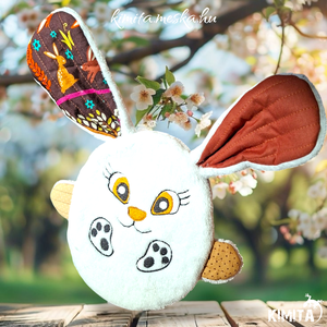 Húsvéti nyuszi zsebbel - játék & sport - plüssállat & játékfigura - nyuszi - Meska.hu