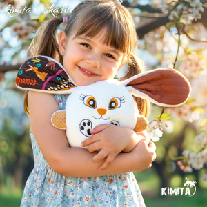 Húsvéti nyuszi zsebbel - Meska.hu