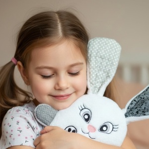 Húsvéti nyuszi zsebbel - ünnepi díszek, dekorációk - húsvéti díszek és dekorációk - húsvéti pénzátadó - Meska.hu