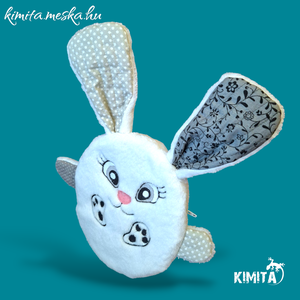 Húsvéti nyuszi zsebbel - ünnepi díszek, dekorációk - húsvéti díszek és dekorációk - húsvéti pénzátadó - Meska.hu