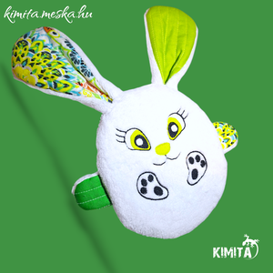 Húsvéti nyuszi zsebbel - ünnepi díszek, dekorációk - húsvéti díszek és dekorációk - húsvéti pénzátadó - Meska.hu