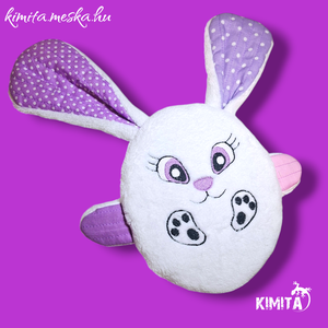 Húsvéti nyuszi zsebbel - ünnepi díszek, dekorációk - húsvéti díszek és dekorációk - húsvéti pénzátadó - Meska.hu