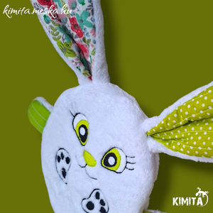 Húsvéti nyuszi zsebbel - ünnepi díszek, dekorációk - húsvéti díszek és dekorációk - húsvéti pénzátadó - Meska.hu