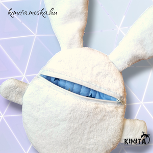 Húsvéti nyuszi zsebbel - ünnepi díszek, dekorációk - húsvéti díszek és dekorációk - húsvéti asztaldíszek - Meska.hu