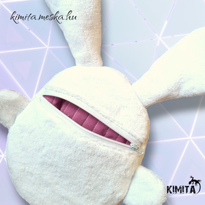 Húsvéti nyuszi zsebbel - ünnepi díszek, dekorációk - húsvéti díszek és dekorációk - húsvéti pénzátadó - Meska.hu