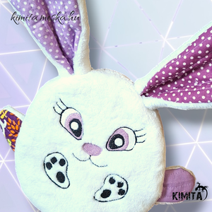 Húsvéti nyuszi zsebbel - ünnepi díszek, dekorációk - húsvéti díszek és dekorációk - húsvéti pénzátadó - Meska.hu