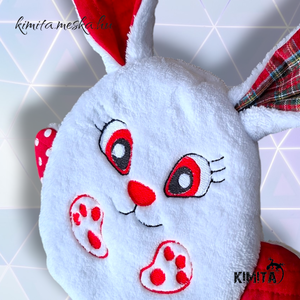 Húsvéti nyuszi zsebbel - ünnepi díszek, dekorációk - húsvéti díszek és dekorációk - húsvéti pénzátadó - Meska.hu