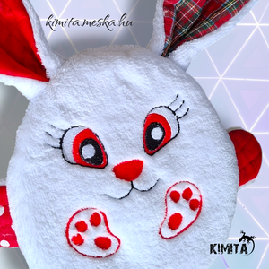 Húsvéti nyuszi zsebbel - ünnepi díszek, dekorációk - húsvéti díszek és dekorációk - húsvéti pénzátadó - Meska.hu