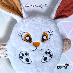 Húsvéti nyuszi zsebbel - ünnepi díszek, dekorációk - húsvéti díszek és dekorációk - húsvéti pénzátadó - Meska.hu