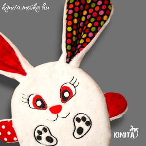 Húsvéti nyuszi zsebbel - ünnepi díszek, dekorációk - húsvéti díszek és dekorációk - húsvéti pénzátadó - Meska.hu