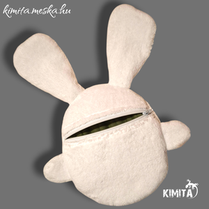 Húsvéti nyuszi zsebbel - ünnepi díszek, dekorációk - húsvéti díszek és dekorációk - húsvéti pénzátadó - Meska.hu