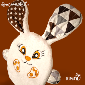 Húsvéti nyuszi zsebbel - ünnepi díszek, dekorációk - húsvéti díszek és dekorációk - húsvéti pénzátadó - Meska.hu