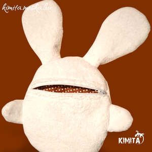 Húsvéti nyuszi zsebbel - ünnepi díszek, dekorációk - húsvéti díszek és dekorációk - húsvéti pénzátadó - Meska.hu