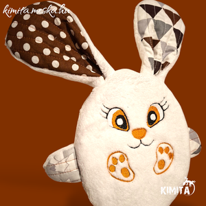 Húsvéti nyuszi zsebbel - ünnepi díszek, dekorációk - húsvéti díszek és dekorációk - húsvéti pénzátadó - Meska.hu