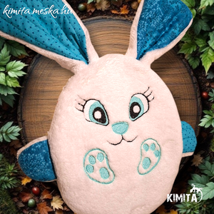 Húsvéti nyuszi zsebbel - ünnepi díszek, dekorációk - húsvéti díszek és dekorációk - húsvéti pénzátadó - Meska.hu