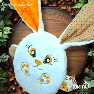 Húsvéti nyuszi zsebbel - ünnepi díszek, dekorációk - húsvéti díszek és dekorációk - húsvéti pénzátadó - Meska.hu