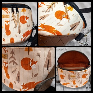 Rókás crossbody táska - táska & tok - kézitáska & válltáska - vállon átvethető táska - Meska.hu