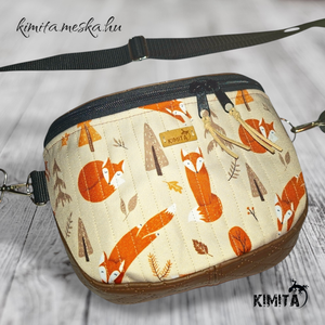 Rókás crossbody táska - táska & tok - kézitáska & válltáska - vállon átvethető táska - Meska.hu