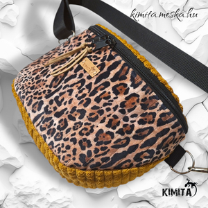 Leopárd crossbody táska - táska & tok - kézitáska & válltáska - vállon átvethető táska - Meska.hu