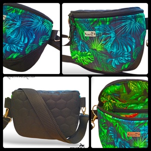 Levél mintás crossbody táska - táska & tok - kézitáska & válltáska - vállon átvethető táska - Meska.hu