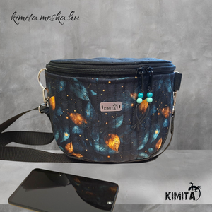 Levél mintás crossbody táska - táska & tok - kézitáska & válltáska - vállon átvethető táska - Meska.hu